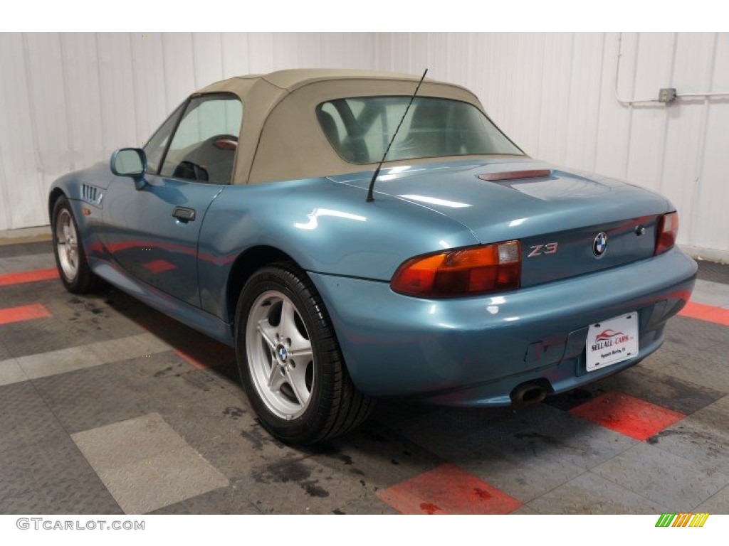 1998 Z3 1.9 Roadster - Atlanta Blue Metallic / Beige photo #10