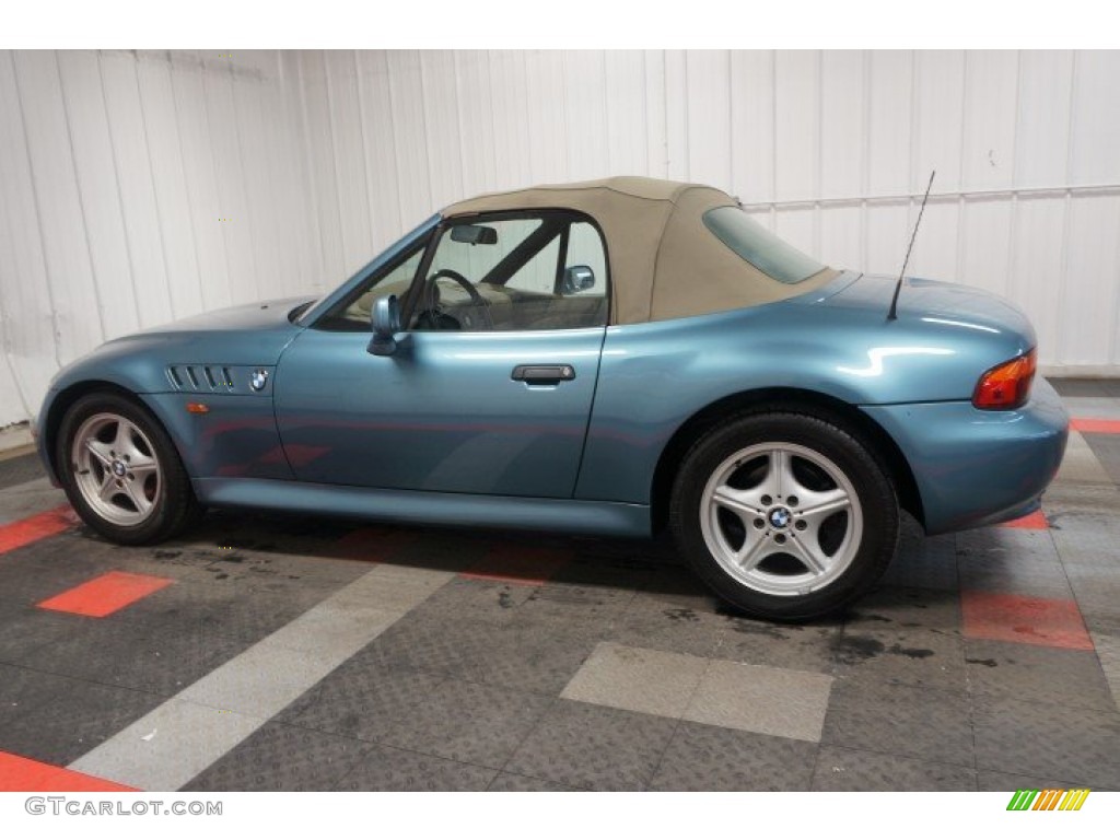 1998 Z3 1.9 Roadster - Atlanta Blue Metallic / Beige photo #11