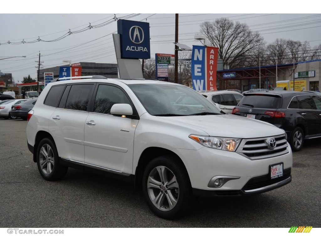 2011 Highlander Limited 4WD - Blizzard White Pearl / Black photo #1