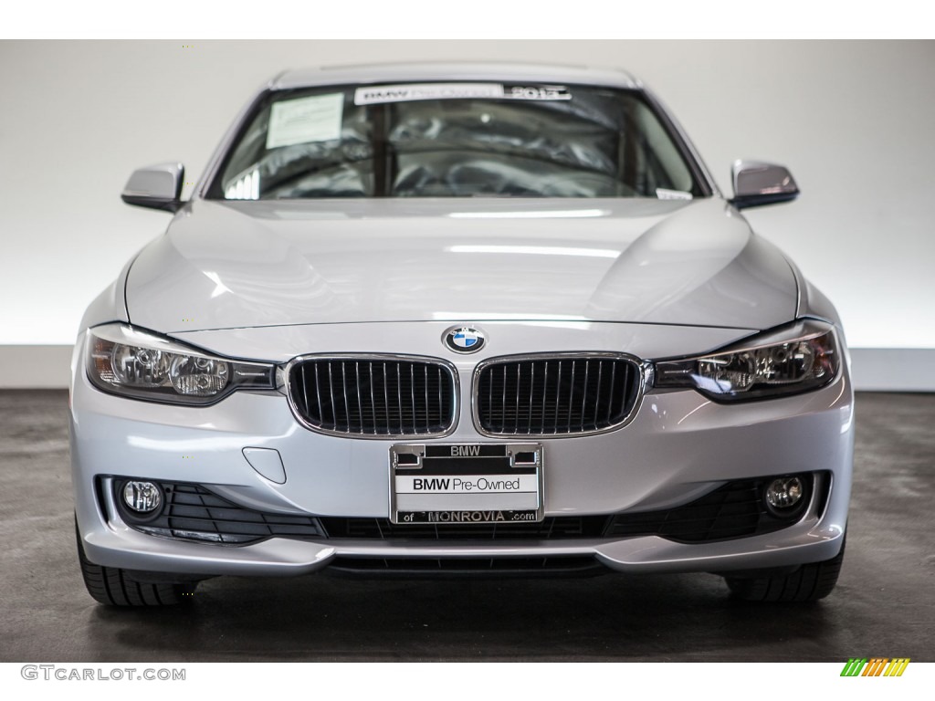 2013 3 Series 320i Sedan - Glacier Silver Metallic / Black photo #2