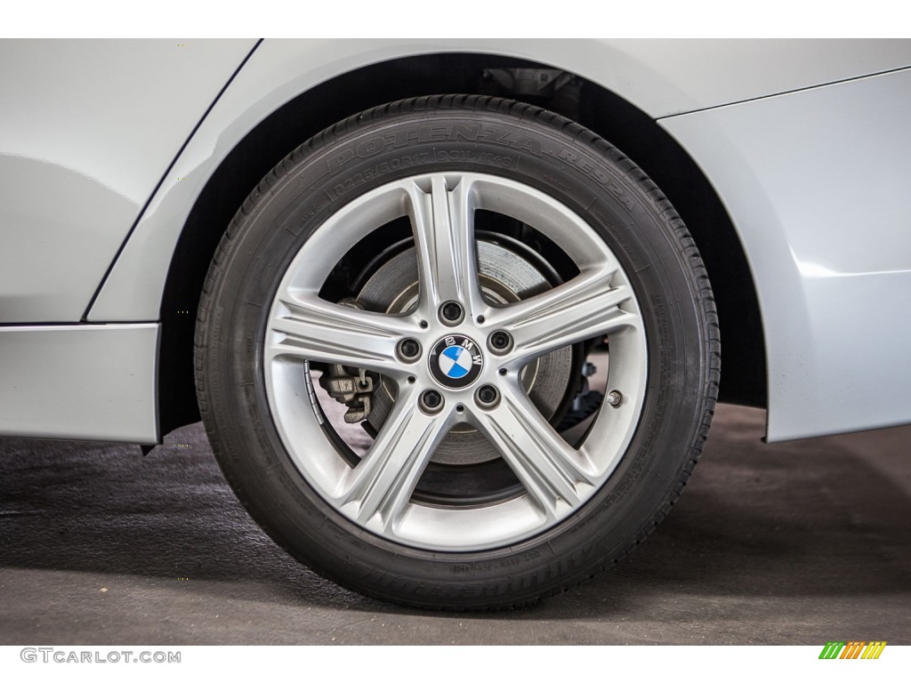 2013 3 Series 320i Sedan - Glacier Silver Metallic / Black photo #8