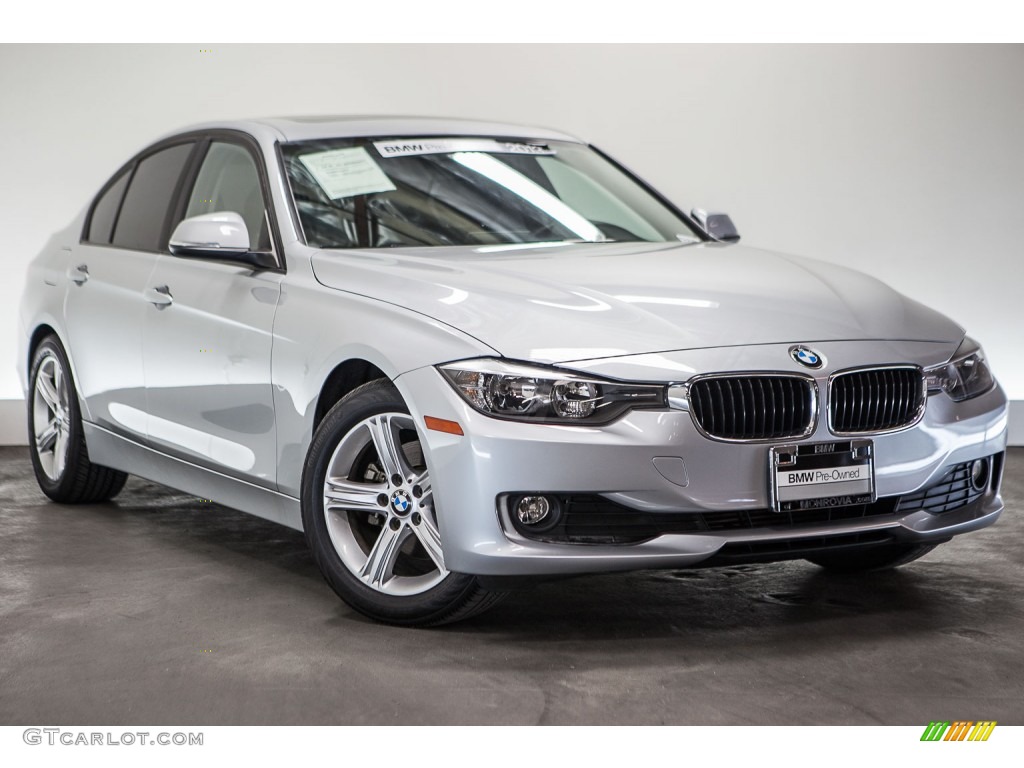 2013 3 Series 320i Sedan - Glacier Silver Metallic / Black photo #12