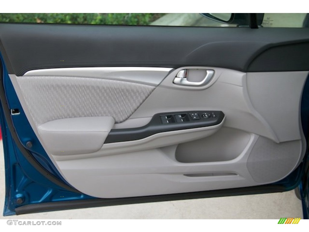 2015 Civic EX Sedan - Dyno Blue Pearl / Gray photo #23