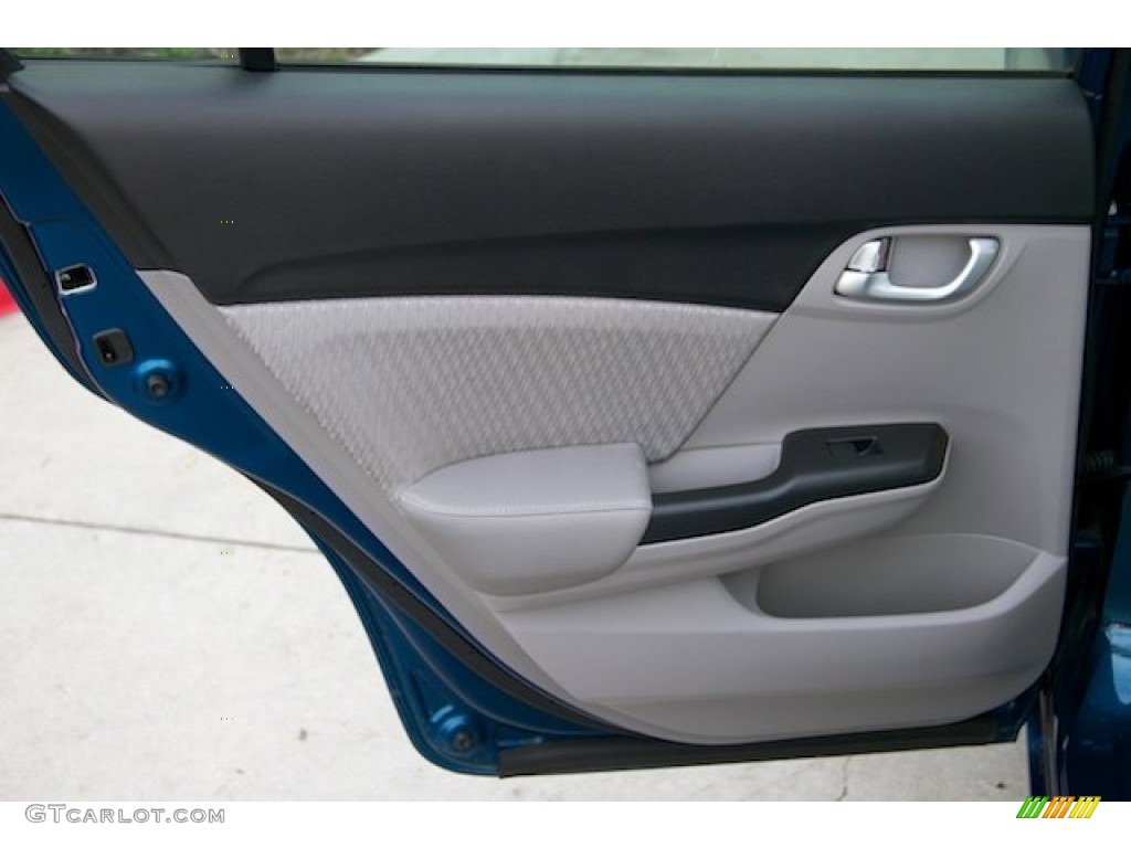 2015 Civic EX Sedan - Dyno Blue Pearl / Gray photo #24