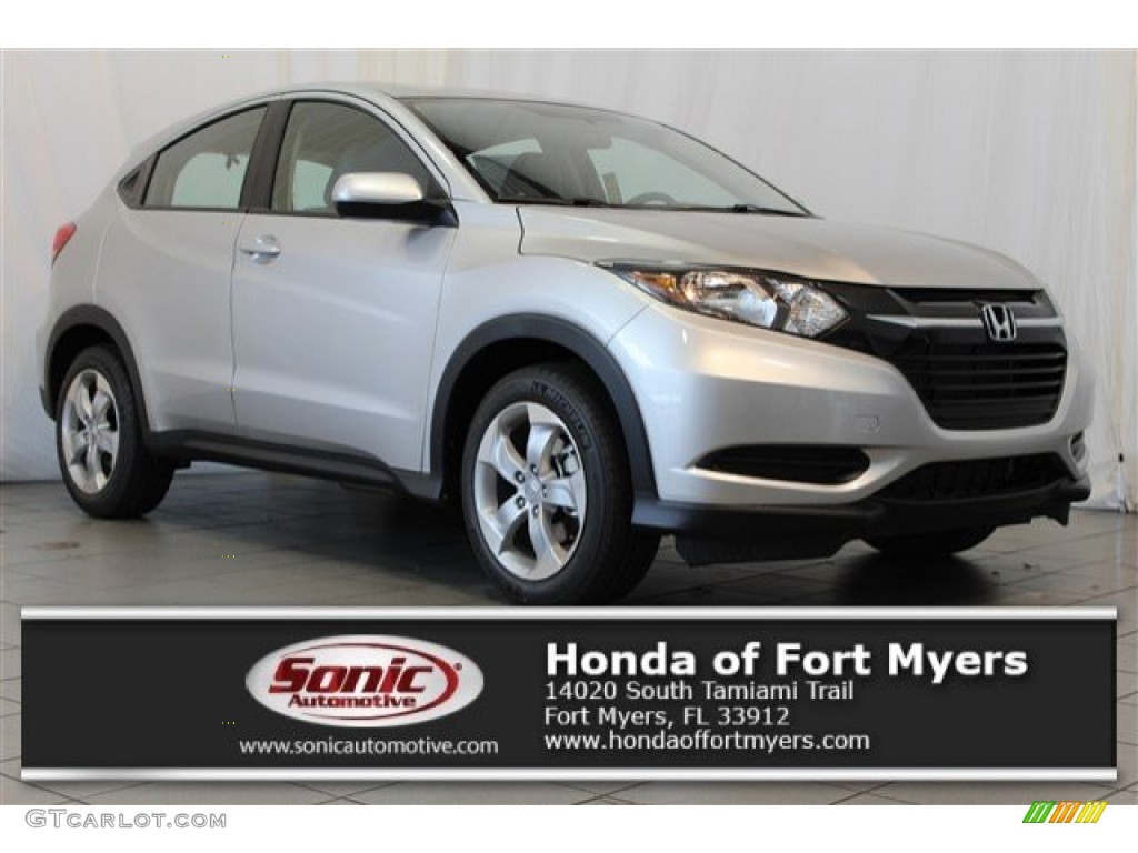 2016 HR-V LX - Alabaster Silver Metallic / Gray photo #1