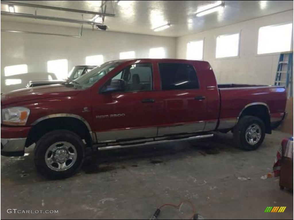 2006 Ram 2500 SLT Mega Cab 4x4 - Flame Red / Medium Slate Gray photo #1