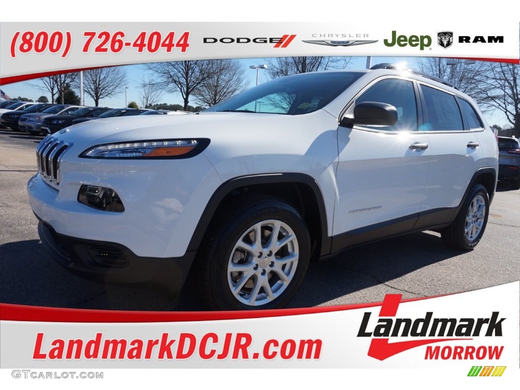 2016 Cherokee Sport - Bright White / Black photo #1