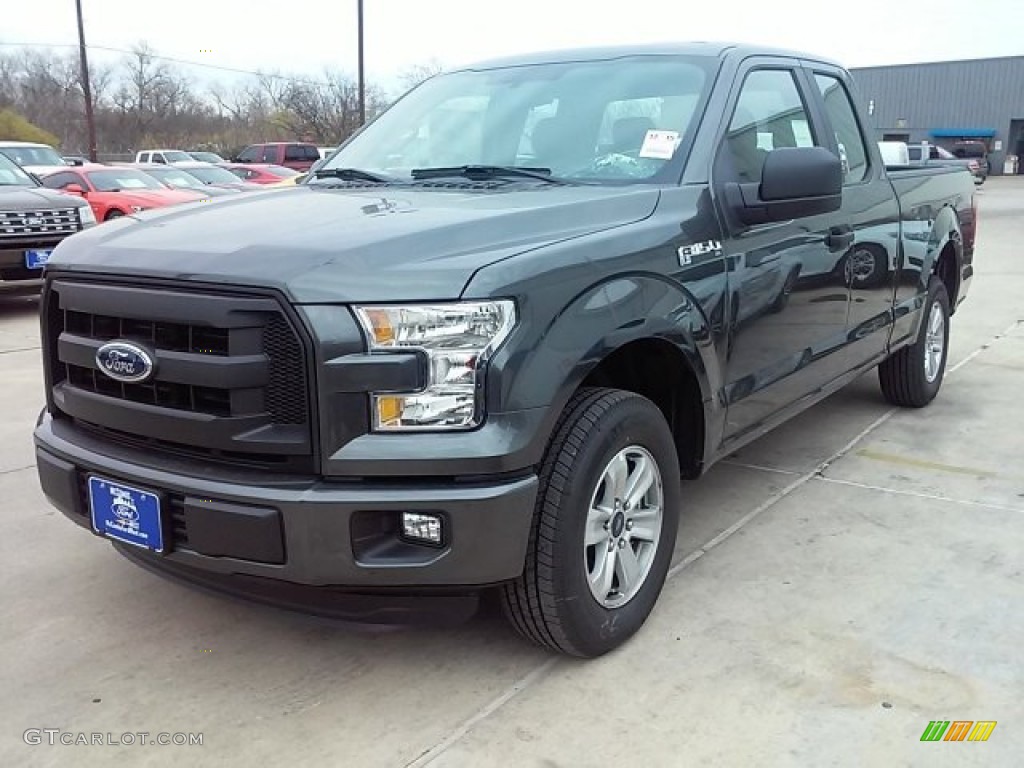 2016 F150 XL SuperCab - Magnetic / Medium Earth Gray photo #8