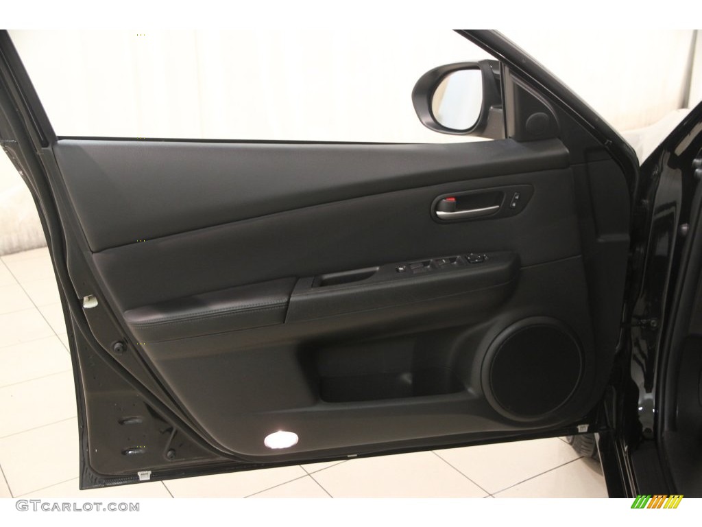 2013 Mazda MAZDA6 i Sport Sedan Black Door Panel Photo #110058426