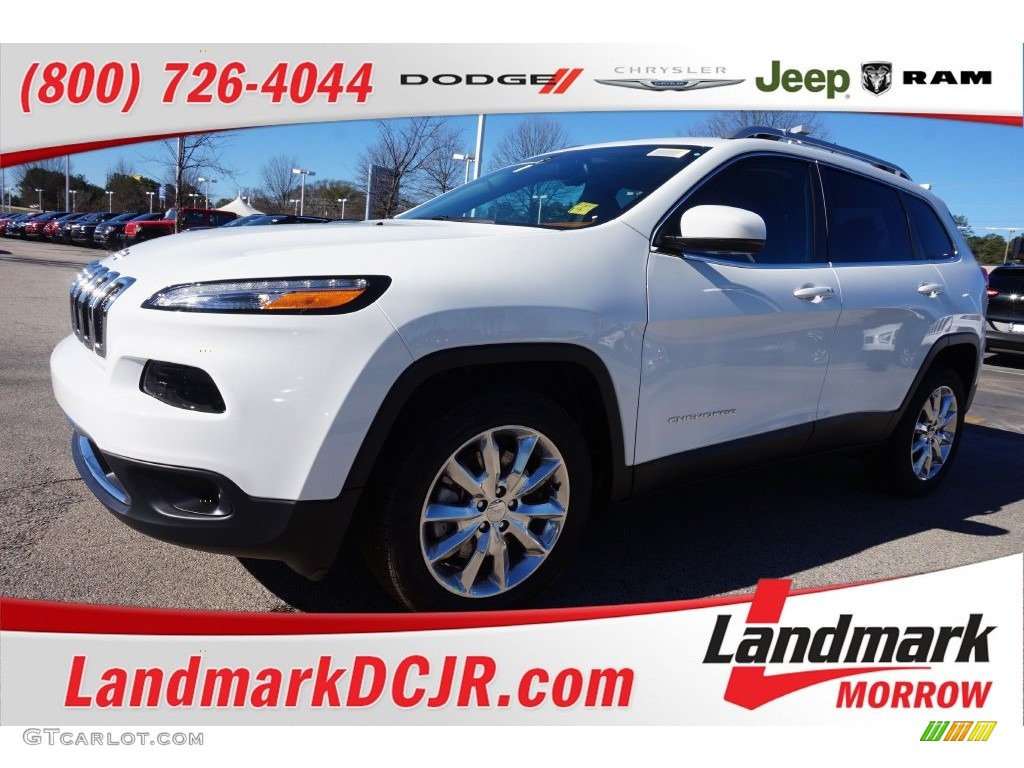 2016 Cherokee Limited - Bright White / Black photo #1