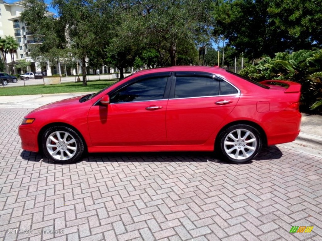 2008 TSX Sedan - Milano Red / Parchment photo #3