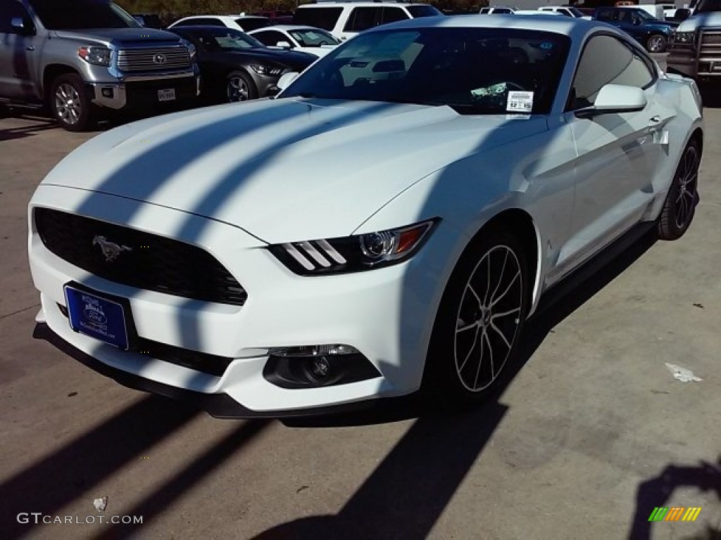 2016 Mustang EcoBoost Coupe - Oxford White / Ebony photo #42