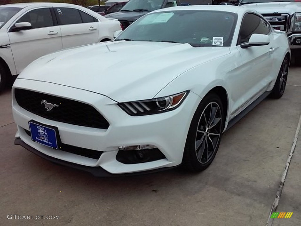 2016 Mustang EcoBoost Coupe - Oxford White / Ebony photo #47