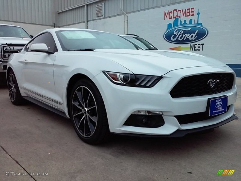 2016 Mustang EcoBoost Coupe - Oxford White / Ebony photo #51