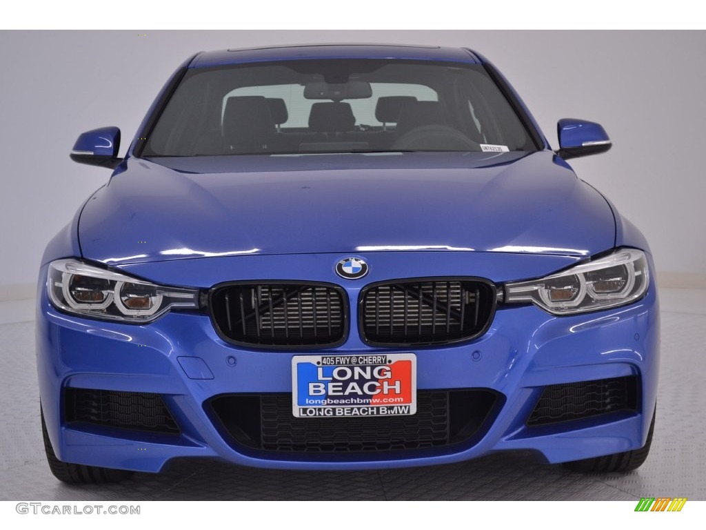 2016 3 Series 340i Sedan - Estoril Blue Metallic / Black photo #2