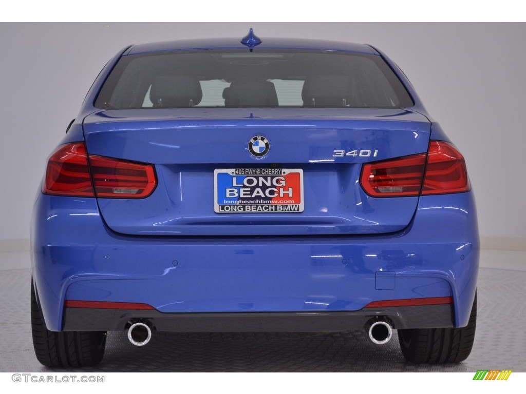 2016 3 Series 340i Sedan - Estoril Blue Metallic / Black photo #5