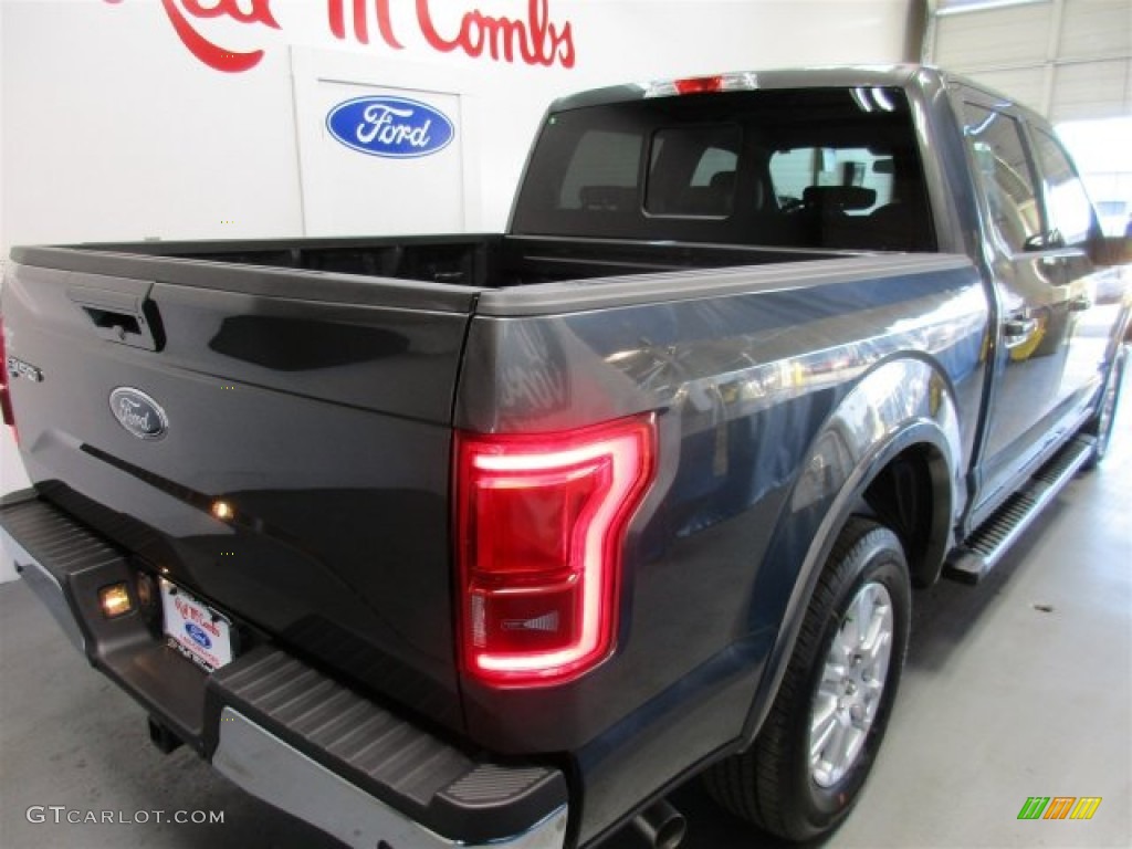 2016 F150 Lariat SuperCrew - Magnetic / Medium Earth Gray photo #9