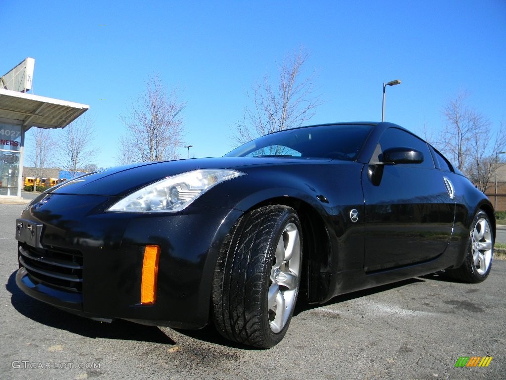 2006 350Z Enthusiast Coupe - Magnetic Black Pearl / Carbon Black photo #6