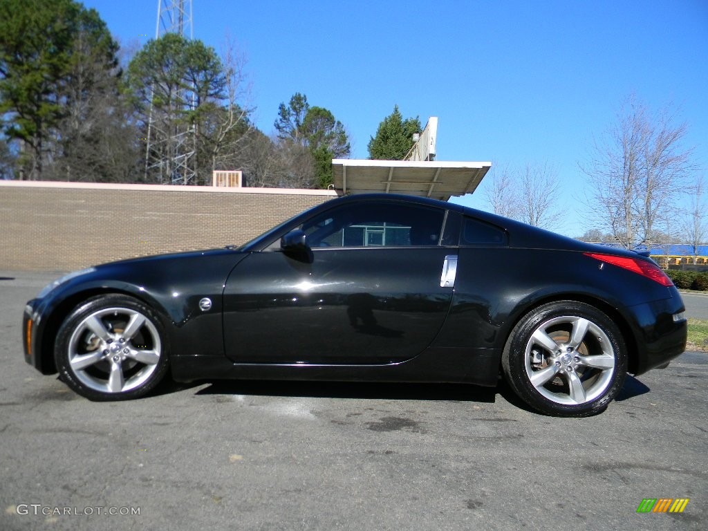 2006 350Z Enthusiast Coupe - Magnetic Black Pearl / Carbon Black photo #7