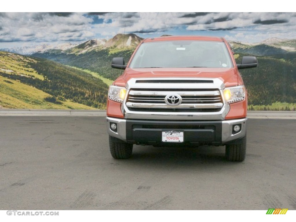 2016 Tundra SR5 CrewMax 4x4 - Inferno Orange / Black photo #2