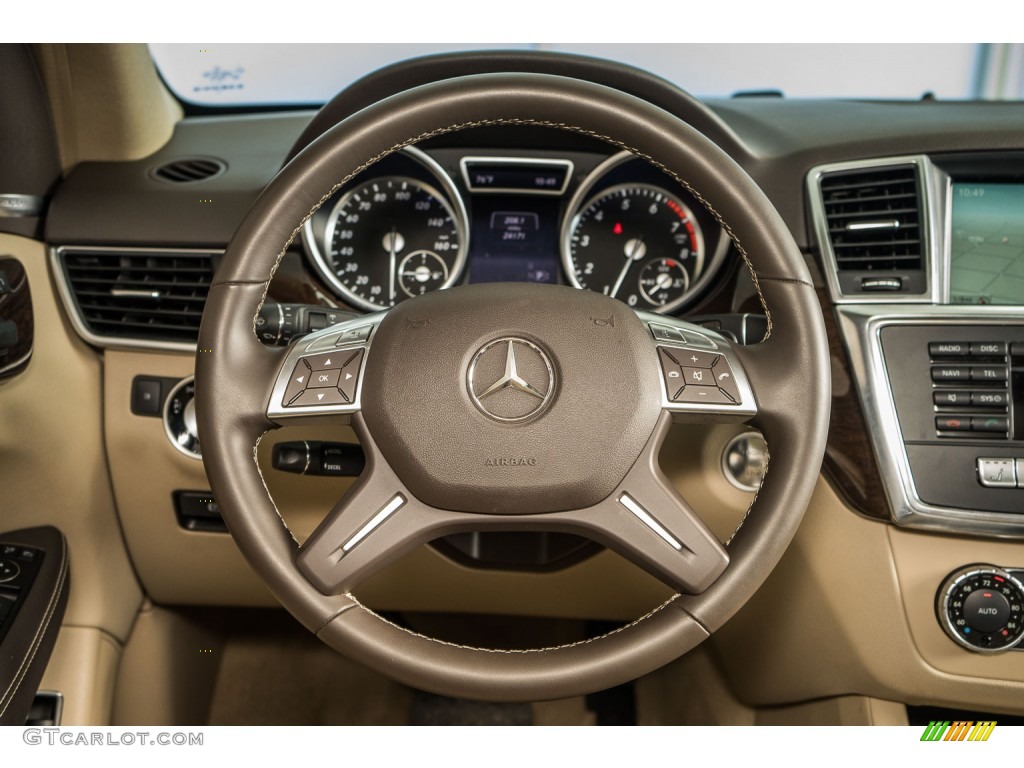 2014 ML 350 4Matic - Dakota Brown Metallic / Almond Beige photo #16