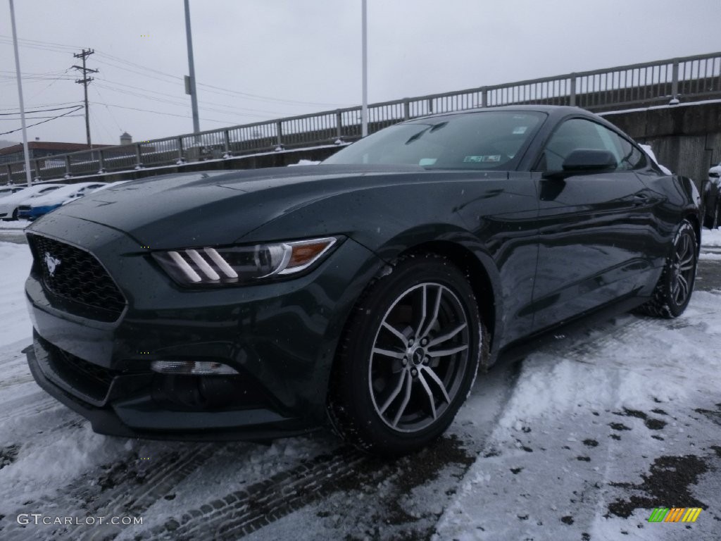 Guard Metallic 2016 Ford Mustang EcoBoost Coupe Exterior Photo #110064481