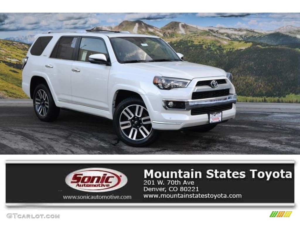 2016 4Runner Limited 4x4 - Blizzard White Pearl / Black photo #1