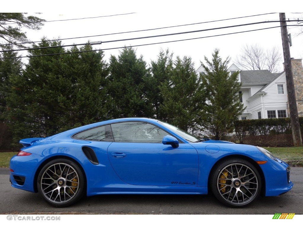2016 911 Turbo S Coupe - Voodoo Blue, Paint to Sample / Black photo #7