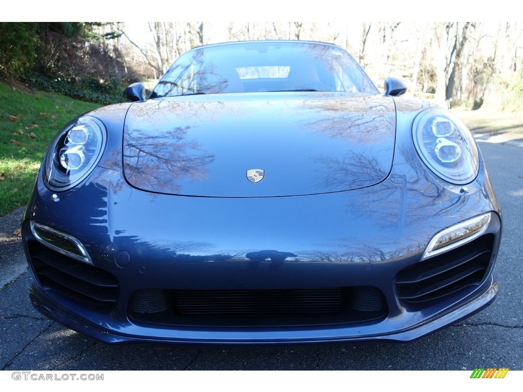 2016 911 Turbo S Cabriolet - Yachting Blue, Paint to Sample / Espresso/Cognac Natural Leather photo #2