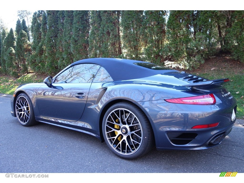 2016 911 Turbo S Cabriolet - Yachting Blue, Paint to Sample / Espresso/Cognac Natural Leather photo #4