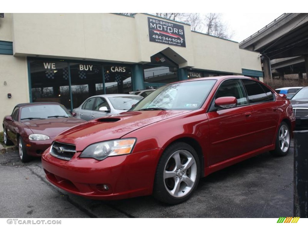 Garnet Red Pearl Subaru Legacy