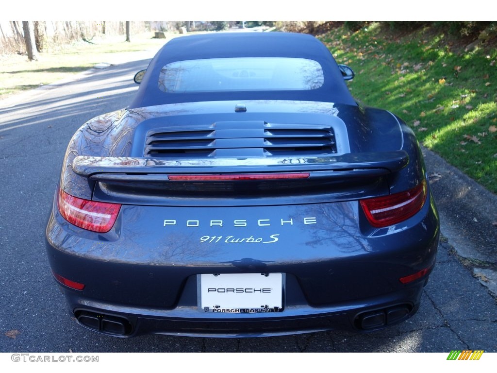 2016 911 Turbo S Cabriolet - Yachting Blue, Paint to Sample / Espresso/Cognac Natural Leather photo #6