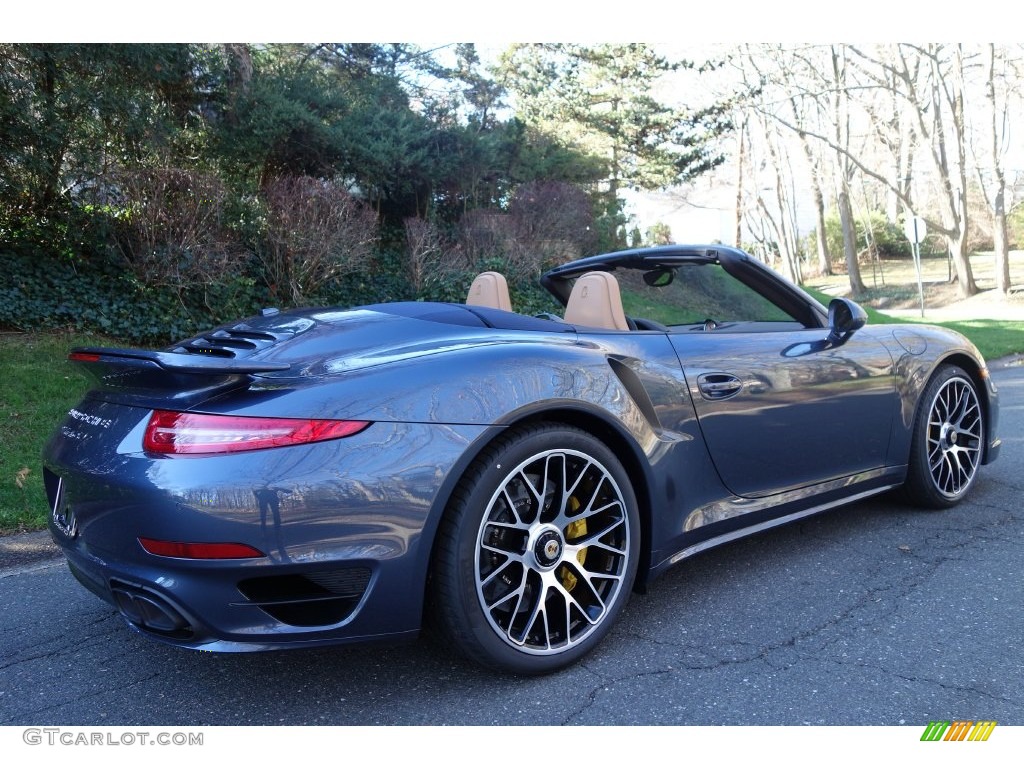 2016 911 Turbo S Cabriolet - Yachting Blue, Paint to Sample / Espresso/Cognac Natural Leather photo #7