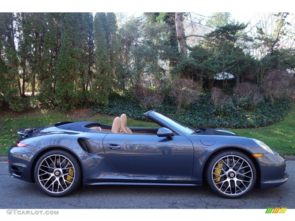 2016 911 Turbo S Cabriolet - Yachting Blue, Paint to Sample / Espresso/Cognac Natural Leather photo #8