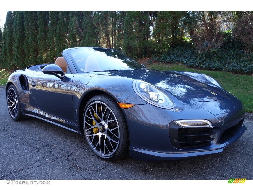 2016 911 Turbo S Cabriolet - Yachting Blue, Paint to Sample / Espresso/Cognac Natural Leather photo #9