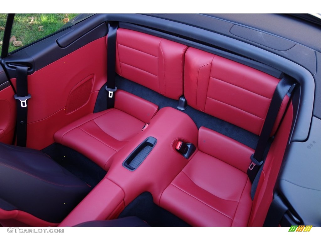 Black/Garnet Red Interior 2016 Porsche 911 Turbo S Cabriolet Photo #110068117