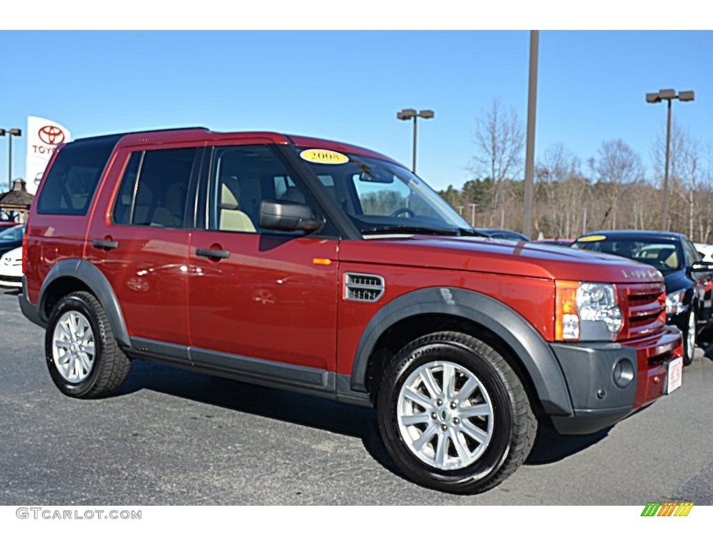 2008 LR3 V8 SE - Rimini Red Metallic / Alpaca Beige photo #1