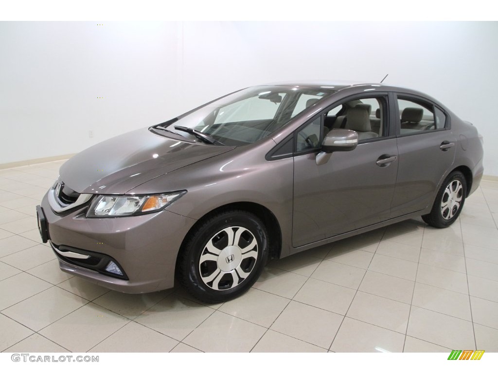 Urban Titanium Metallic 2013 Honda Civic Hybrid Sedan Exterior Photo #110072413