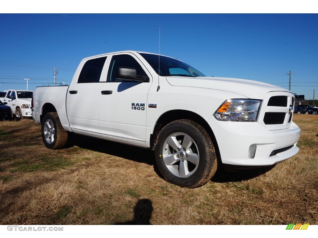 Bright White 2016 Ram 1500 Tradesman Crew Cab 4x4 Exterior Photo #110072596