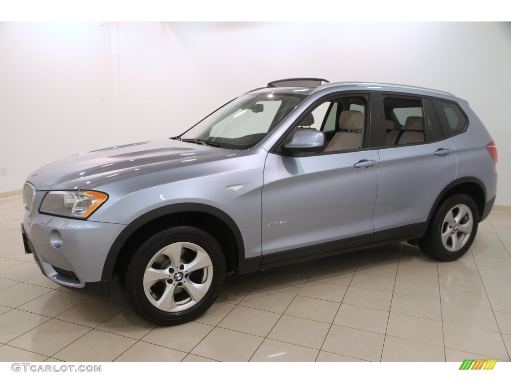 Blue Water Metallic 2011 BMW X3 xDrive 28i Exterior Photo #110072686