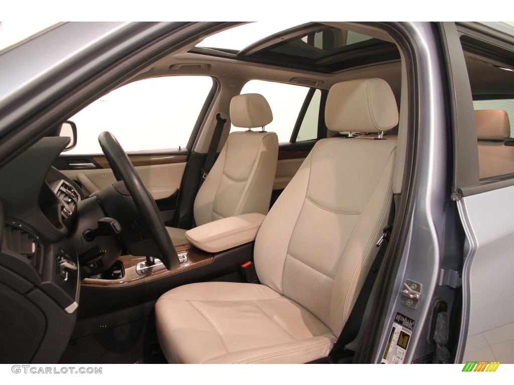 2011 X3 xDrive 28i - Blue Water Metallic / Oyster Nevada Leather photo #4