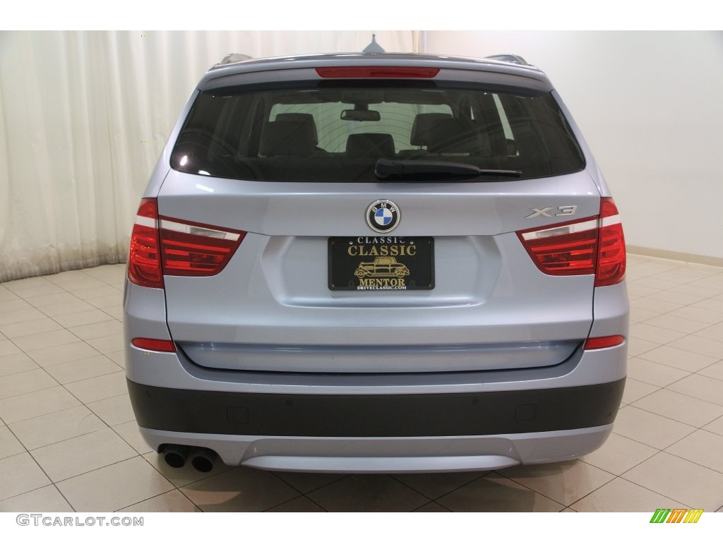 2011 X3 xDrive 28i - Blue Water Metallic / Oyster Nevada Leather photo #18