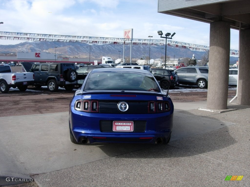 2014 Mustang V6 Premium Coupe - Deep Impact Blue / Charcoal Black photo #4
