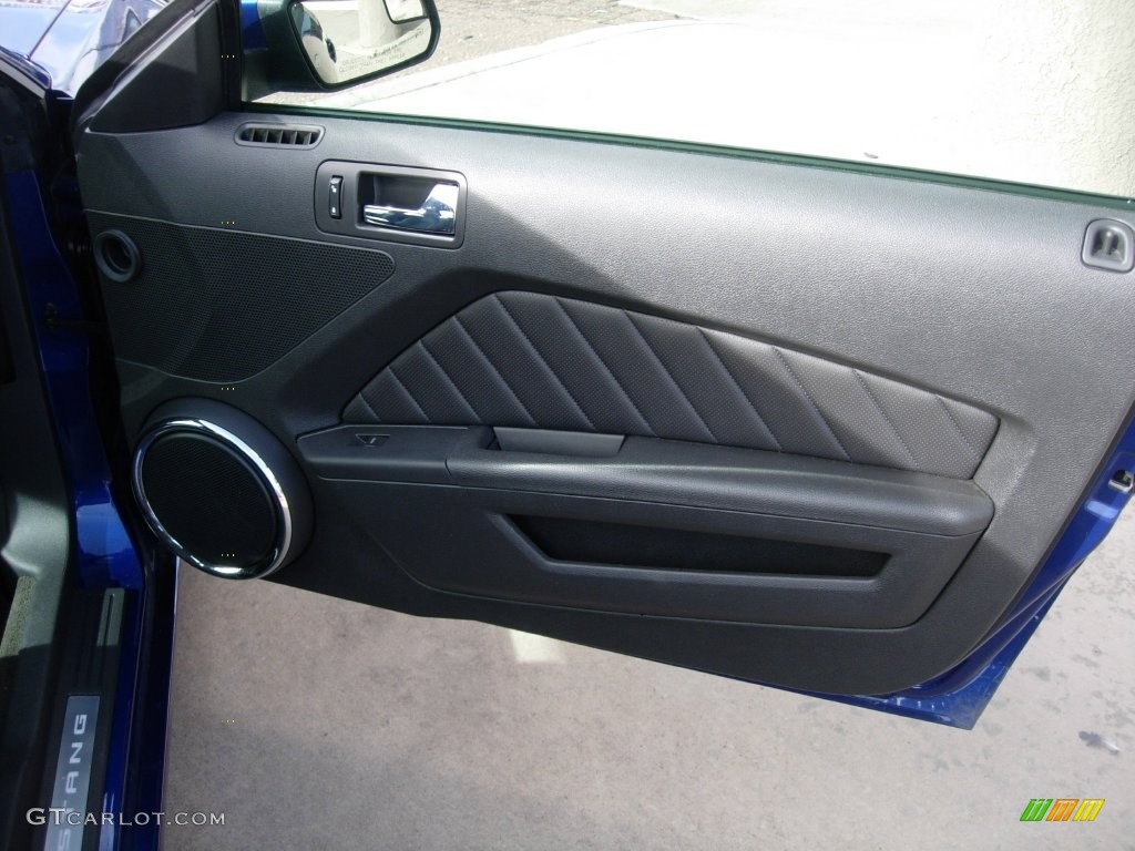 2014 Mustang V6 Premium Coupe - Deep Impact Blue / Charcoal Black photo #14