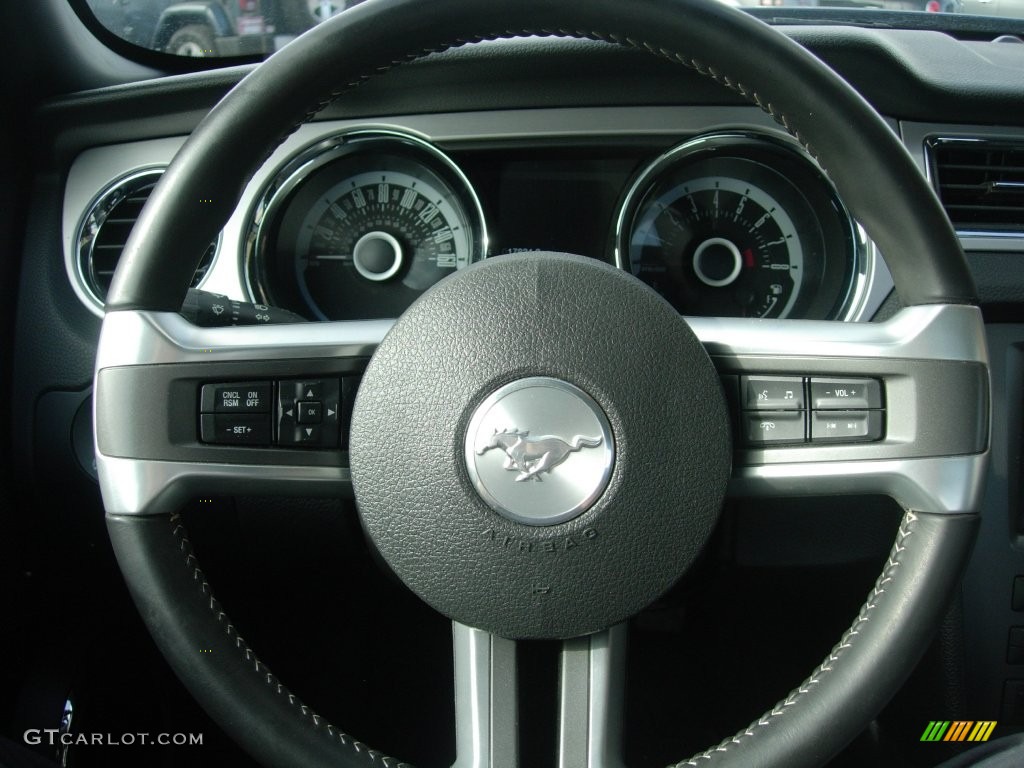 2014 Mustang V6 Premium Coupe - Deep Impact Blue / Charcoal Black photo #16