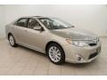 2013 Champagne Mica Toyota Camry XLE V6  photo #1