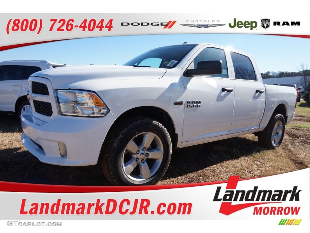 2016 1500 Tradesman Crew Cab 4x4 - Bright White / Black/Diesel Gray photo #1