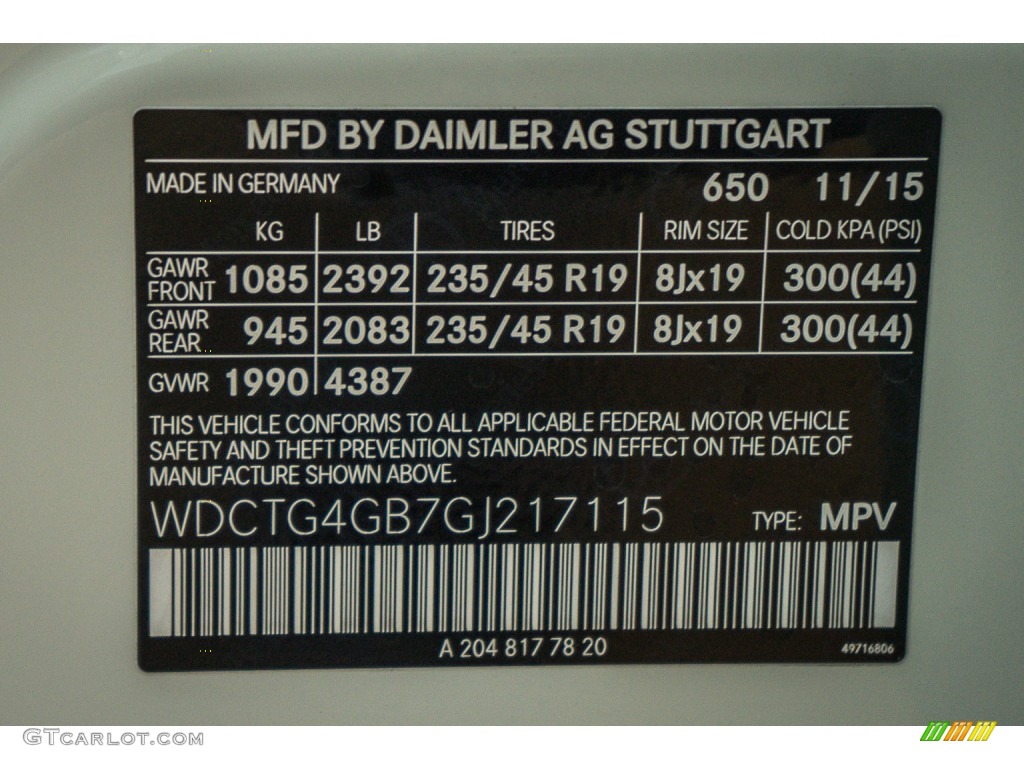 2016 GLA 250 4Matic - Cirrus White / Black photo #6