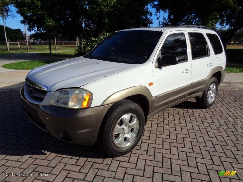 2002 Tribute LX V6 - Classic White / Beige photo #1
