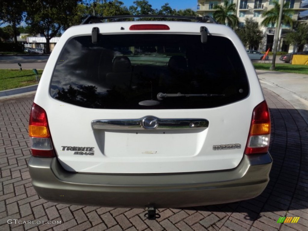 2002 Tribute LX V6 - Classic White / Beige photo #7